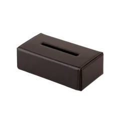 Elegantný spôsob, ako nahradiť obyčajnú papierovú krabičku štýlovým doplnkom z pravej kože.