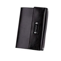 Čierny kožený diár MARIMA – elegantná klasika s magnetickým zapínaním