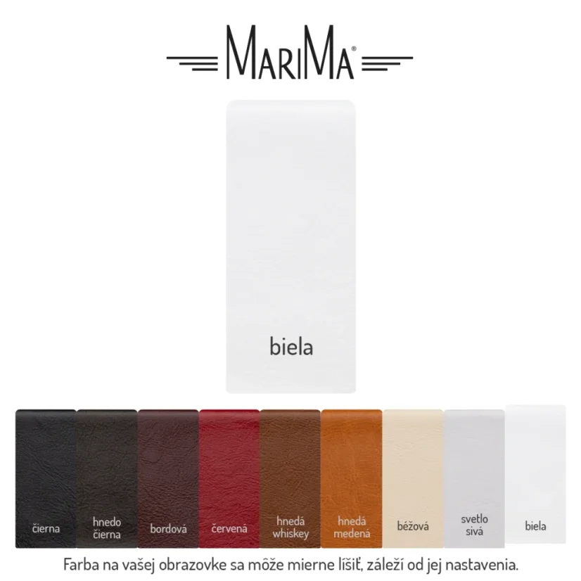 KOŽENÁ PODLOŽKA NA PRACOVNÝ STÔL VYSTUŽENÁ 40x70cm - Farba: Biela koža