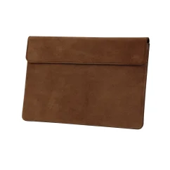 Tmavohnedé kožené puzdro na dokumenty MARIMA – odtieň čokolády pre klasický business look