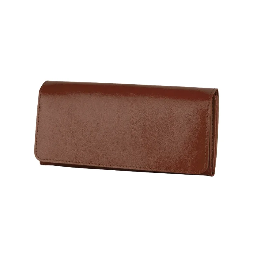 KOŽENÁ LISTOVÁ KABELKA MARIMA - DO RUKY - Farba: Hnedá koža - whiskey