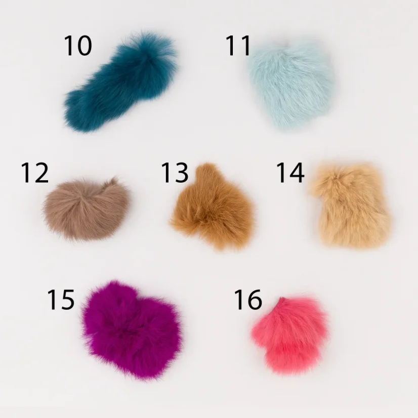 KOŽENÝ NÁRAMOK S KOŽUŠINOU A ŠTRASOVOU PRACKOU MARIMA - Farba: Farba kožušinky 1