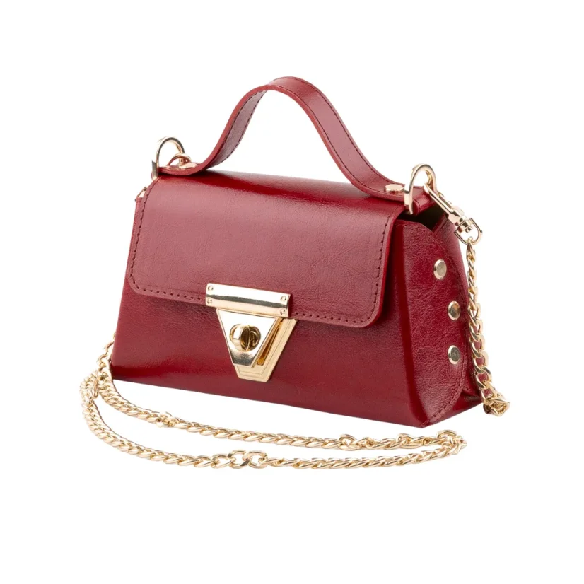 Kožená mini kabelka – slovenská výroba