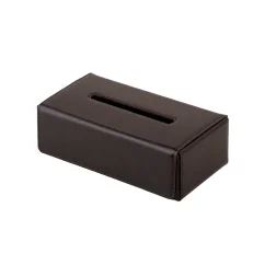 Elegantný spôsob, ako nahradiť obyčajnú papierovú krabičku štýlovým doplnkom z pravej kože.
