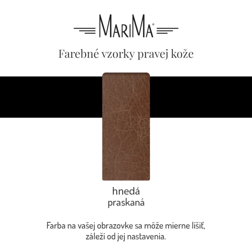 Vzorka kože - hnedá praskaná