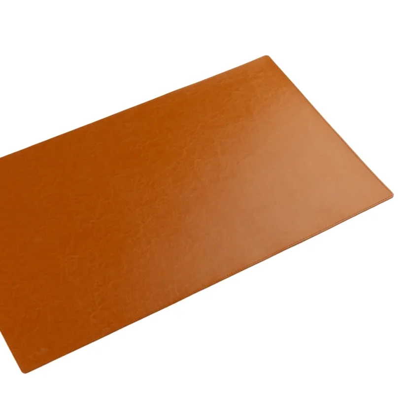 KOŽENÁ PODLOŽKA NA PRACOVNÝ STÔL NEVYSTUŽENÁ 60x40cm - Farba: Hnedá koža - medená