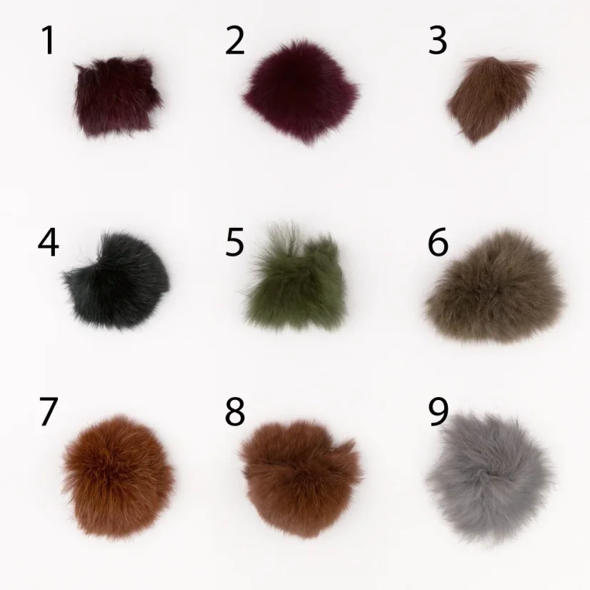 KOŽENÁ LISTOVÁ KABELKA MARIMA - S JEMNOU KOŽUŠINKOU - Farba: Farba kožušinky 1