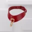 Kožený choker s asymetrickým tvarom