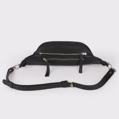 Kožená ľadvinka MARIMA – pohľad zhora na zatvorené YKK zipsy